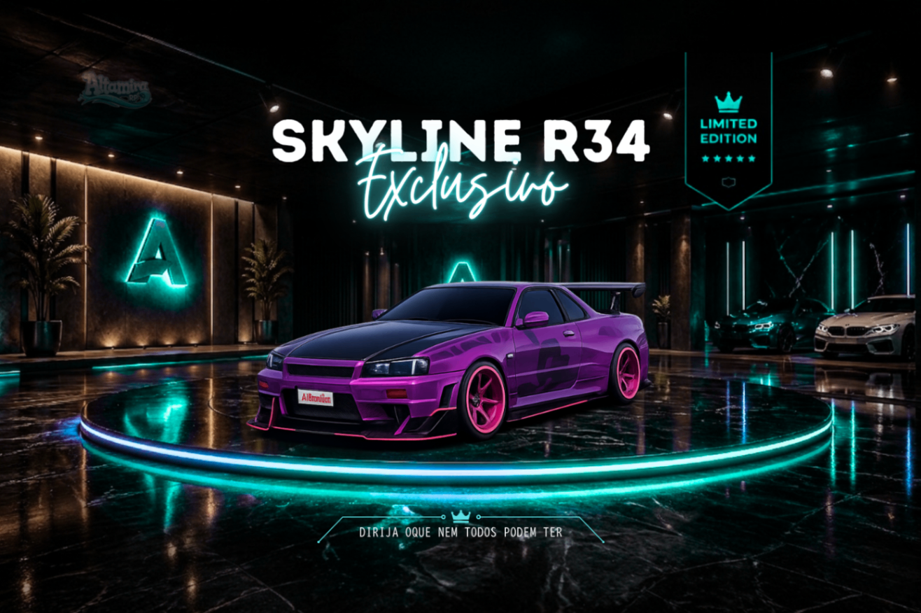🚗 Skyline R34 (PURPLE)
